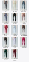 Pantalon de yoga taille haute nu resserrant le ventre Double face aiguisé pêche hanche levage course sport pantalon de fitness serré