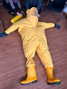 تخفيضات كبيرة بدلات واقية من الكيميكا شديدة التحمل تعمل بالغاز ومقاومة للماء للصناعات الكيماوية - Product Image 3