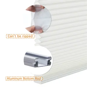 Light Filtration Free-Stop Top Down Automatic Honeycomb Cellular Blind Cordless Office Curtains And Blinds