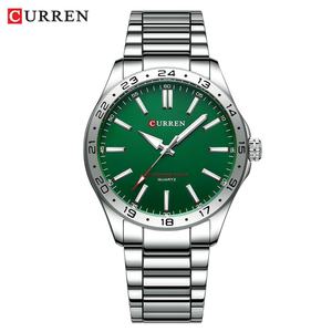 Montre Curren 8452 Homme Montre personnalisée logo Montre homme d'affaires Bracelet en acier Montre-bracelet Affichage 24 heures Montre à quartz pour homme et femme - Product Image 6