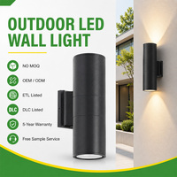 Applique murale extérieure moderne 20W IP65 étanche 100LM/W LED, lampe murale AC120-277V 5CCT dimmable en aluminium pour la maison