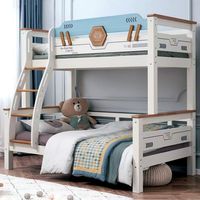 Ensemble de meubles de chambre à coucher modernes en bois pour auberge, lit superposé pour adolescents, tout-petits, enfants, filles, lit superposé pour enfants