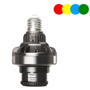 Éclairage vidéo RGB pour studio, lumière COB pour studio, photographie vidéo, ampoule LED E27 continue, projecteur photo avec 4 filtres colorés - Product Image 6