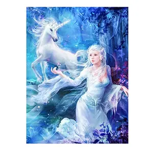 5D DIY diamond painting kits for adults Dreamy Fairy and Unicorn Diamond Painting Home Decoration