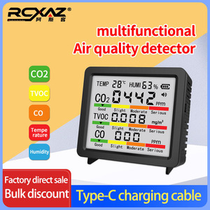 Nouvel instrument de détection de température et d'<span class=keywords><strong>humidité</strong></span> 2026 MT66, détecteur de CO, CO2 et TVOC, connecteur Type-C, modèle <span class=keywords><strong>pour</strong></span> moniteur de qualité de l'air - Product Image 5