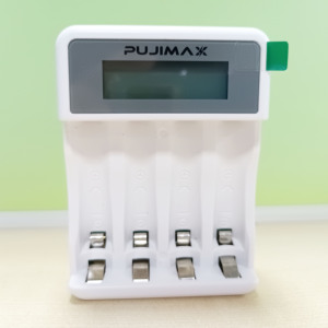 PUJIMAX Color Box Package AA AAA 4 Slots <strong>1</strong>.2V NMH <strong>Rechargeable</strong> <strong>Batteries</strong> Charger AA 2700mAh AAA 1100mAh <strong>Battery</strong> With Charger - Product Image 3