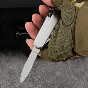 Coltello Pieghevole Portatile Mini in Acciaio Inossidabile, Strumento Multifunzione EDC per Sopravvivenza Outdoor e Caccia, Tascabile Tipo Coltello Svizzero - Product Image 5