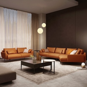 Top cina Italia stile <span class=keywords><strong>esotico</strong></span> in vera pelle mobili per la casa soggiorno di lusso divani angolari - Product Image 5