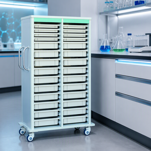 Chariot médical HOCHEY à prix abordable, chariot à <span class=keywords><strong>pharmacie</strong></span> multi-tiroirs en ABS pour clinique et <span class=keywords><strong>pharmacie</strong></span> - Product Image 1