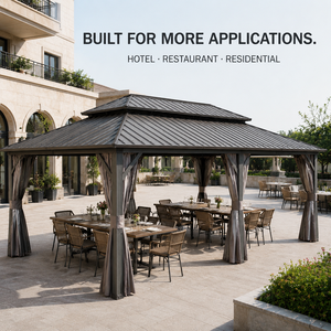 Pergola Bioclimatica <span class=keywords><strong>7X5</strong></span> per Progetti Alberghieri e Paesaggistici con Tetto a Lamelle Regolabili e Opzioni di Dimensioni Configurabili - Product Image 5