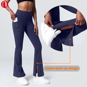 <span class=keywords><strong>Pantalon</strong></span> large à taille mi-haute avec cordon de serrage respirant <span class=keywords><strong>pour</strong></span> femmes, <span class=keywords><strong>pantalon</strong></span> décontracté à jambe large, élastique, long, <span class=keywords><strong>pour</strong></span> l'été - Product Image 2