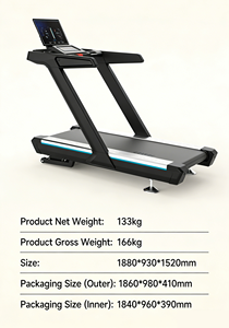 Tapis roulant commercial robuste à faible bruit, vitesse et inclinaison réglables, équipement de fitness pour salle de sport, studio, <span class=keywords><strong>maison</strong></span>, entraînement <span class=keywords><strong>cardio</strong></span> brûleur de graisse - Product Image 5