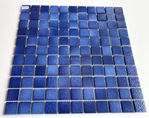 Piastrelle in Ceramica Blu <span class=keywords><strong>per</strong></span> Pareti di Metropolitana, <span class=keywords><strong>per</strong></span> Bagno e Cucina, Quadrate Antiscivolo con Superficie Opaca, Piastrelle in Porcellana, Mosaico <span class=keywords><strong>per</strong></span> Piscina - Product Image 6