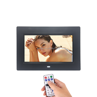 Cadre photo numérique avec écran IPS de 7 pouces, résolution 1024*600, option batterie, grand angle de vision, écran LCD 4 Go, lecture vidéo, cadre photo