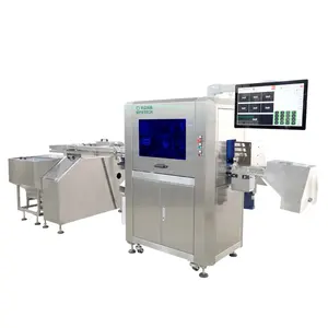 Automatic Smart Cameras and PC Based Closures Vision System Flipoff Seal Inspection Machine