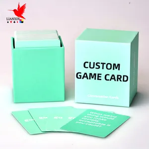 Cartas de jogo personalizadas impressas, cartas personalizadas de conversação para amigos e grupos