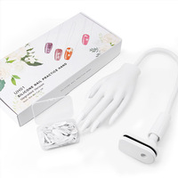 Kits d'outils à ongles mobiles flexibles professionnels main de pratique en Silicone pour ongles en acrylique