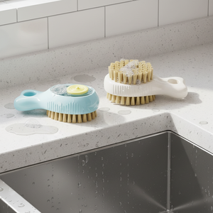 <span class=keywords><strong>Brosse</strong></span> de nettoyage liquide <span class=keywords><strong>pour</strong></span> cuisine, <span class=keywords><strong>brosse</strong></span> manuelle à poils doux <span class=keywords><strong>pour</strong></span> vaisselle, casseroles, évier, vêtements et chaussures, sans angle mort, <span class=keywords><strong>pour</strong></span> usage domestique - Product Image 2