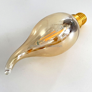 Factory Price G45 Pointed Amber Glass 2700K 220V 4W <strong>E27</strong> <strong>LED</strong> Filament <strong>Bulb</strong> - Product Image 5
