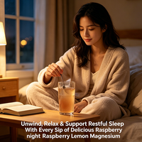 Poudre de glycinate de magnésium OEM/ODM saveur framboise-citron pour favoriser le sommeil, la relaxation musculaire et la santé cardiovasculaire – Complément alimentaire