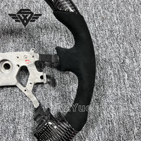Alcantara en fibre de carbone personnalisé pour le squelette de volant de voiture Nissan Patrol Y61 Safari