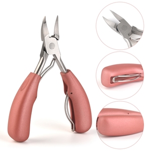 Cortauñas de doble resorte para uñas encarnadas y gruesas, alicates de cutícula afilados de acero inoxidable, herramienta de manicura y pedicura - Product Image 1