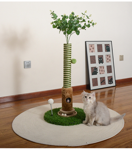 Poste Rascador para Gatos, Personalizado, Duradero, de Sisal Natural, con Forma de Planta, Antideslizante, Torre de Juego para Gatos de Interior - Product Image 6