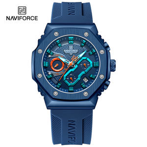 NAVIFORCE 8035 BEBEBE Vente en gros d'usine Montre à quartz pour couple Montre-bracelet pour femme et homme Montres pour amoureux Sport Logo personnalisé OEM Horloge étanche - Product Image 4