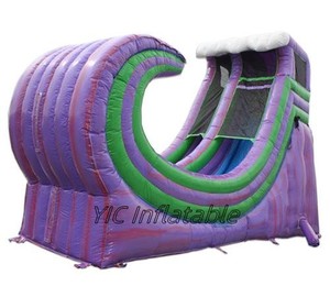 Ngoài trời khổng lồ Hoang Dã Ghềnh Slide nửa ống hung hăng trượt nước Inflatable cho người lớn - Product Image 4