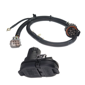 Trailer Wiring Harness 4 Pin 7 Pin <b>Converter</b> for F150 2009 2014 PVC Insulated IP65 Rated <b>Voltage</b> 12V Black Static Installation - Product Image 2