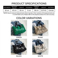 Nouvel Arrivage Sac Fourre-tout en Toile pour Femme Grande Capacité Sac à Bandoulière Imprimé Lettres Sac de Shopping Décontracté Vente en Gros OEM ODM