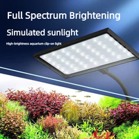 Nouvelle lampe LED rectangulaire en métal pour plantes aquatiques, herbes, mousse, à clipser sur l'aquarium, pour salon, bureau