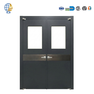 Porte commerciale contemporaine en acier ignifugé pour entrée de <span class=keywords><strong>gratte</strong></span>-<span class=keywords><strong>ciel</strong></span>, sur mesure OEM - Product Image 1