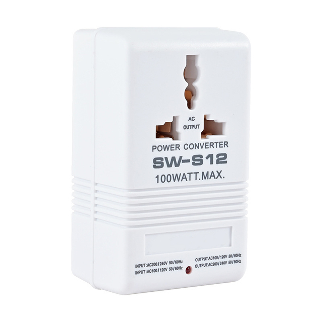 SW-S12 70W 100W 200W 500W Travel Power Transformer 110V-220V Step-Up Down Two-way Power Supply Voltage Converter for Abroad Use