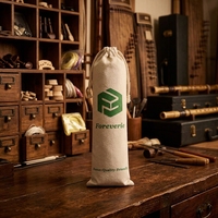 Sacs cadeaux en coton, sacs de rangement pour baguettes et cuillères, pochettes à cordon, organiseurs de pinceaux de maquillage et sacs pour cordes de guitare
