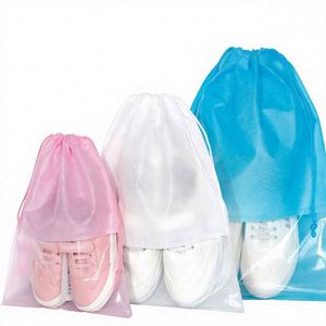 Bolsa de Almacenamiento Transparente con Cordón, para Sandalias, Pantuflas, Zapatos Deportivos para Hombre, a Prueba de Polvo - Product Image 2