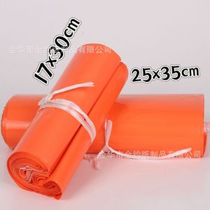Sacs de Courrier Imperméables Orange 17x30cm 25x35cm Emballage d'Expédition - Product Image 1