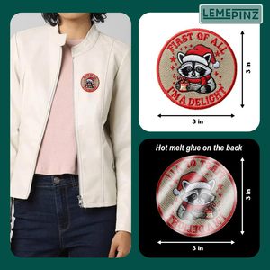 First Of All I'm A Delight <b>Patch</b> 3 Inches Iron <b>On</b> Embroidery For Hats Clothes Backpacks Jeans DIY <b>Sew</b> - Product Image 4