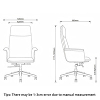 Chaise de bureau ergonomique pivotante en cuir, chaise de direction moderne réglable de luxe, chaises en PU pour cadres, mobilier personnalisable