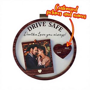 Ilustración de Pareja Estilo Americano para el Día de San Valentín, Colgante de Madera de Doble Capa con Forma de Rompecabezas, Decoración para Puerta de Casa, Regalo - Product Image 3