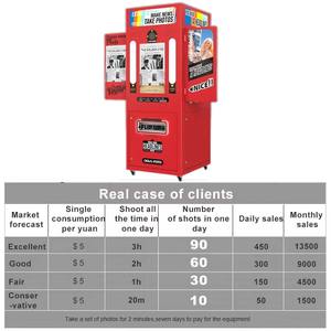 Journal Photobooth Photo Booth Imprimer AR <span class=keywords><strong>Selfie</strong></span> Machine avec Old-School Layout Vintage Style Photo Vending Booth DOLA - Product Image 3
