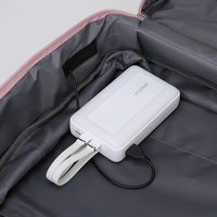 Tas Ransel Wanita Anti Air Bahan Oxford dengan Resleting USB dan Lapisan Poliester untuk Perjalanan dan Laptop