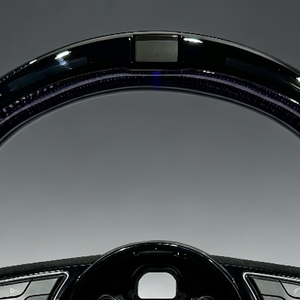 Volant de direction en cuir perforé à moitié avec bouton de démarrage LED <span class=keywords><strong>R8</strong></span> de haute qualité OKF pour <span class=keywords><strong>Audi</strong></span> - Product Image 3