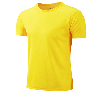IStapromo Gifts T-shirt pour homme à manches courtes en polyester tricoté, design personnalisé, couleur unie, coupe classique, anti-boulochage, séchage rapide - Product Image 1