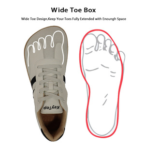 Chaussures minimalistes décontractées à semelle fine, personnalisées en usine, zéro dénivelé, à bout large, pour hommes et femmes - Product Image 3