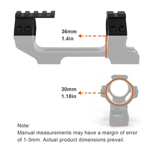 NOTT ขายึดกล้องแบบ Cantilever แบบชิ้นเดียวพร้อมฐานด้านบน, ความสูงเส้นตรงกลาง 1.4 นิ้ว, ใช้ได้กับฐานขนาด 20 มม. - Product Image 3
