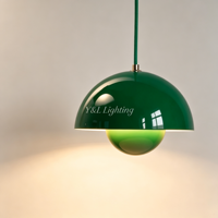 Suspension moderne en forme de pot de fleurs, abat-jour en métal brillant bordeaux, lampe suspendue pour îlot de cuisine, table à manger, chambre à coucher, décoration intérieure