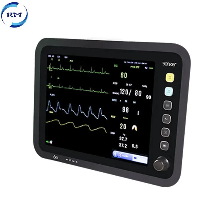 Rayman monitor sentuh 12.1 inci layar sentuh murah monitor jantung ECG icu peralatan medis monitor multi-parameter
