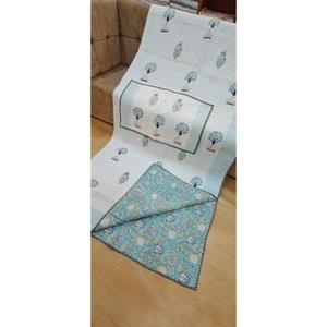 Khăn trải giường bedcover bông vải tay khối in ấn handmade số lượng lớn sản phẩm tùy chỉnh hình dạng và kích thước - Product Image 1