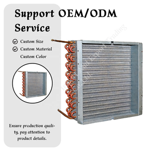 HANXIN Nouveau Condenseur à Air Refroidi, Échangeur de Chaleur à Tubes <span class=keywords><strong>en</strong></span> Cuivre et Ailettes <span class=keywords><strong>en</strong></span> Aluminium pour Unités de Réfrigération HVAC et Chambres Froides, Personnalisable - Product Image 2